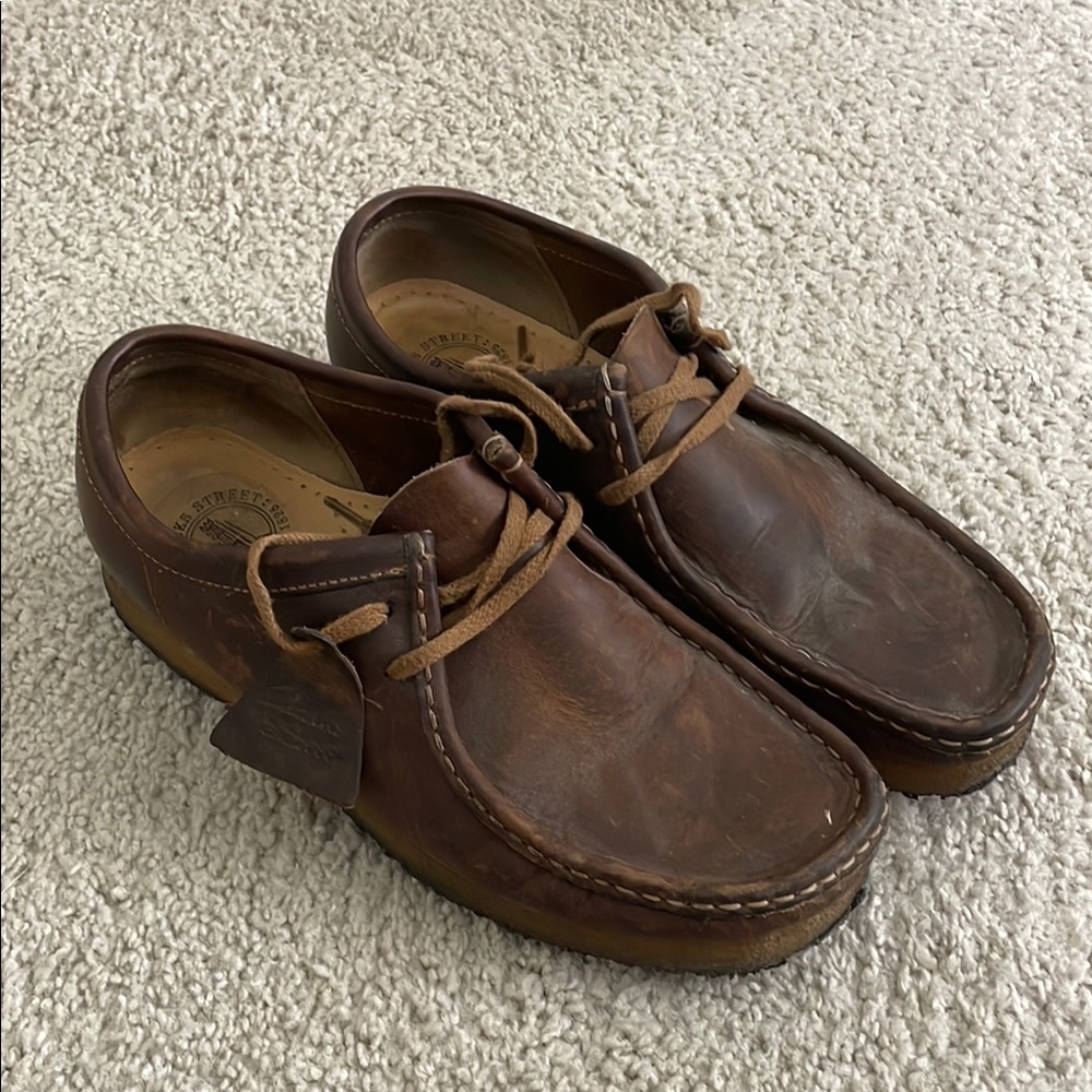 Clarks Brown Leather Loafers